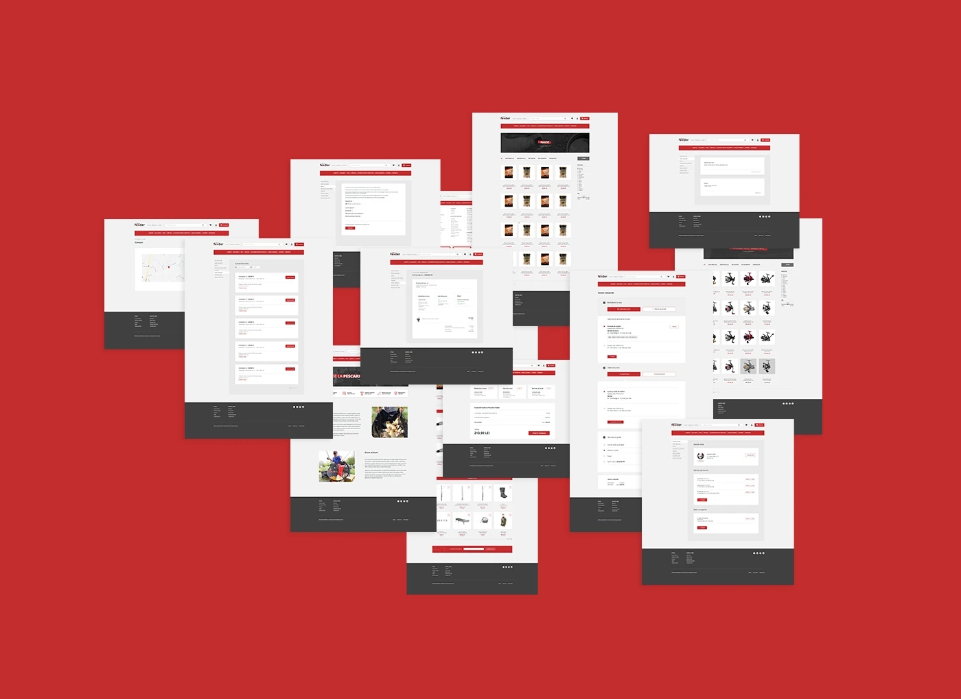 Pescuit la Feeder online store page layouts